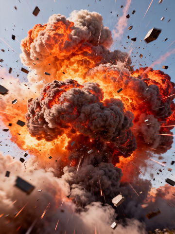 爆炸场景震撼视觉