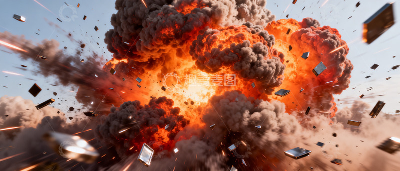 高清大图下载【趣麦麦图】爆炸场景爆炸效果爆炸素材