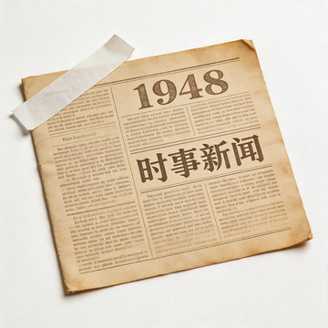 1948年时事新闻旧报纸