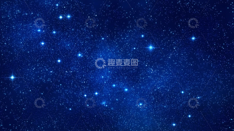 高清大图下载【趣麦麦图】-星河渲染无垠夜幕