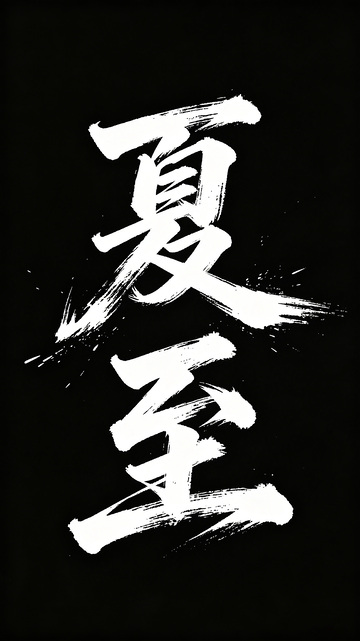 夏至节气字体设计