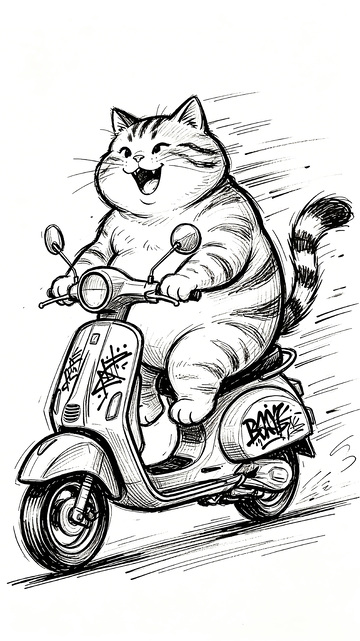 笑的很开心的宠物猫
