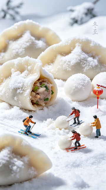 微缩模型饺子