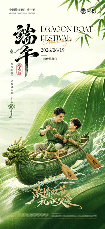 端午龙舟节日宣传海报设计素材