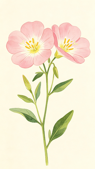 水彩花卉插画壁纸手绘