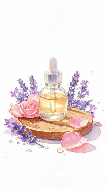 水彩精油插画素材