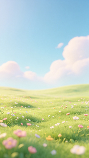 田园风光花草景