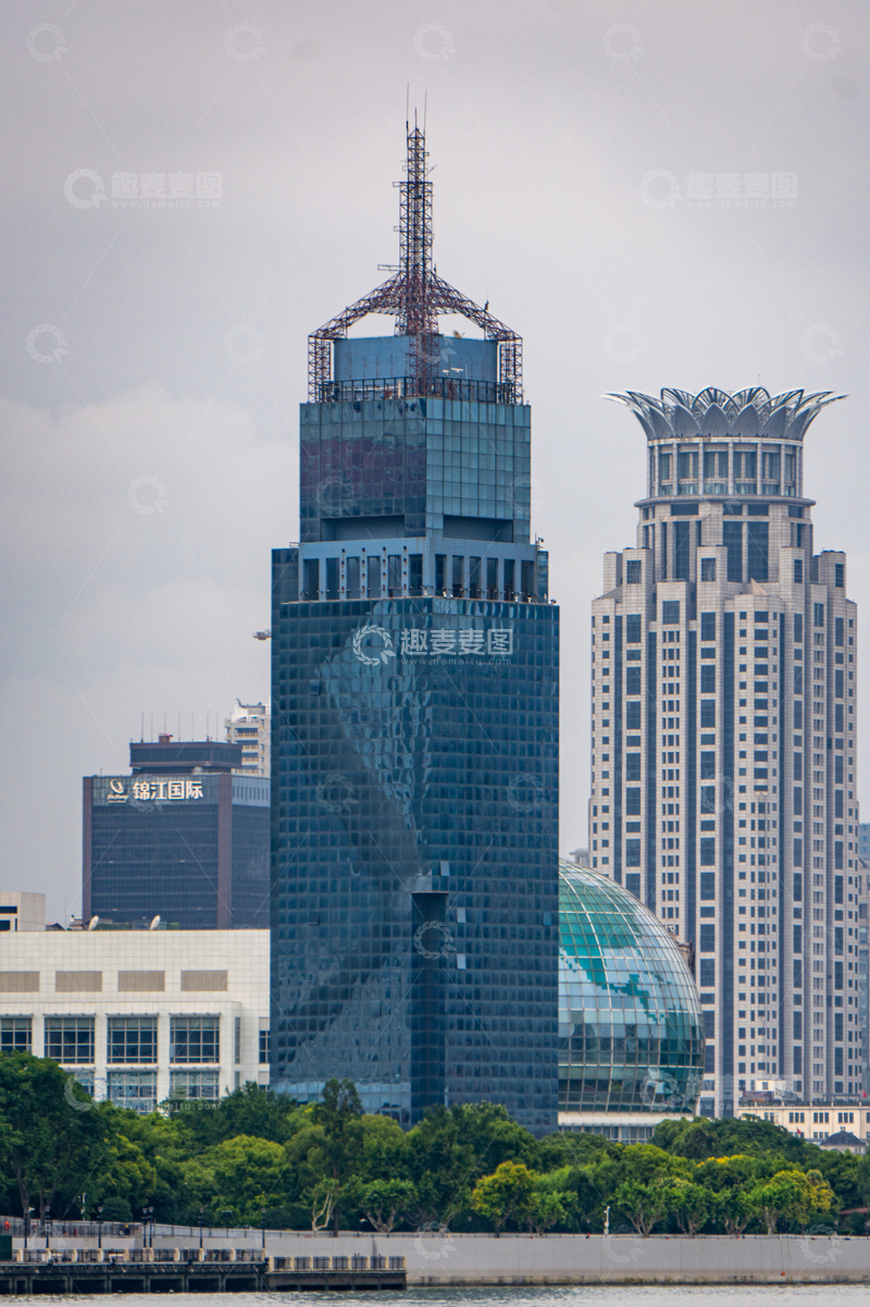 高清大图下载【趣麦麦图】-上海外滩现代都市高楼风景摄影