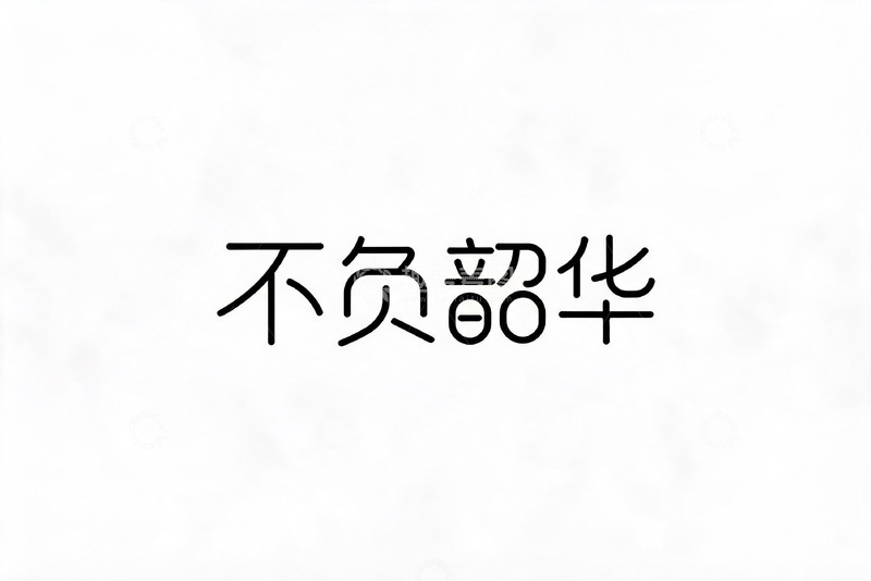 高清大图下载【趣麦麦图】水墨风格励志名言书法