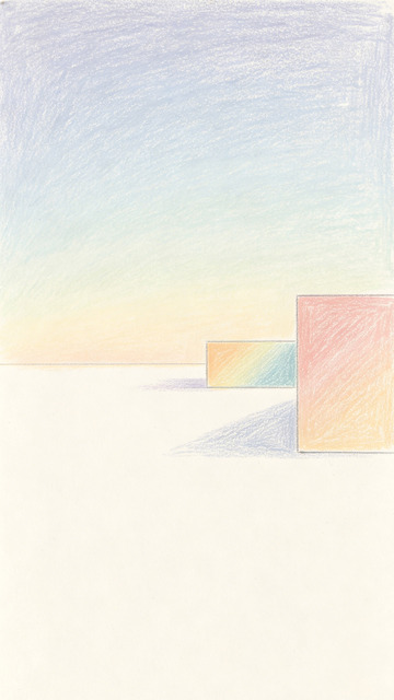 彩铅风极简几何方块插画设计素材