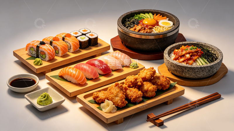 高清大图下载【趣麦麦图】-写实风日式料理美食摄影素材