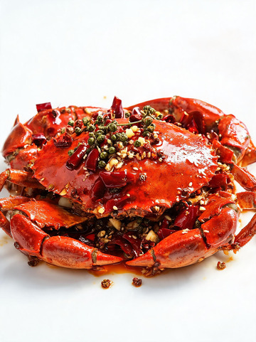 美食摄影香辣蟹料理高清素材