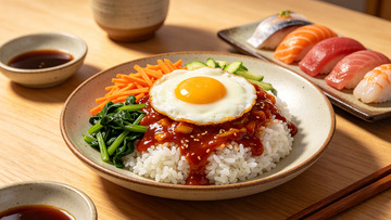 日式料理寿司饭团美食摄影素材