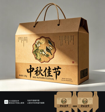 中秋节月饼礼盒设计