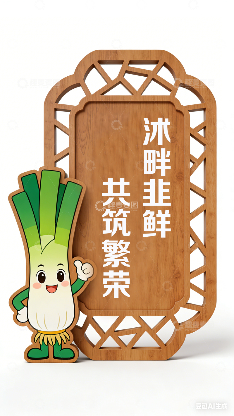 源文件下载【趣麦麦图】-卡通风蔬菜吉祥物木牌设计素材