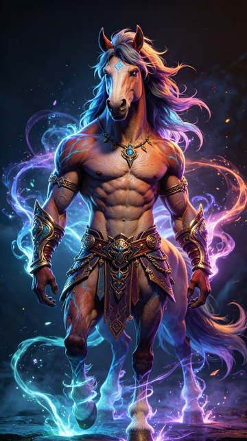 奇幻风半人马战士角色设计素材