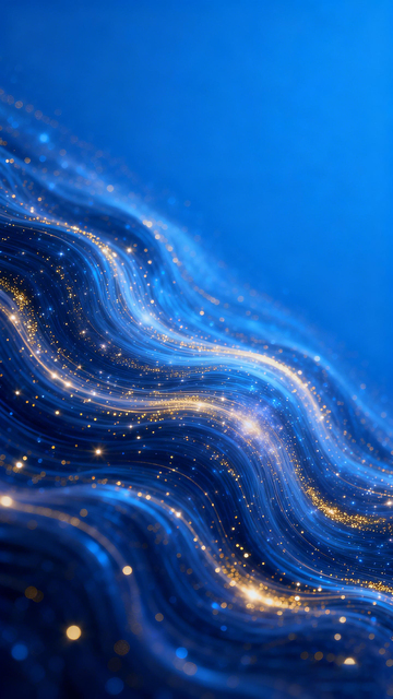 梦幻风蓝色星河波纹背景设计素材