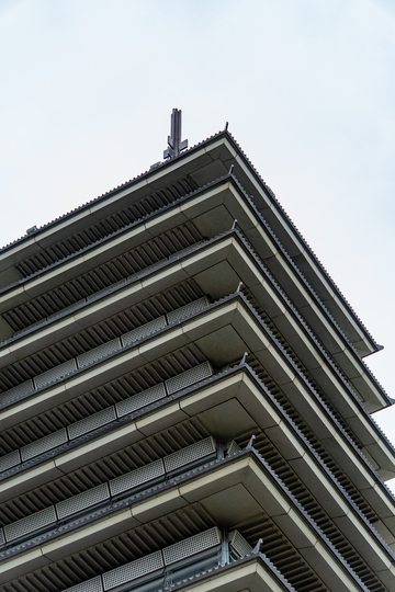 淞沪抗战纪念馆古塔建筑摄影素材