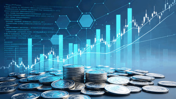 科技风金融增长数据图表设计素材