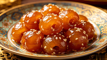 美食摄影蜜饯桂圆糖渍金桔摆盘设计素材