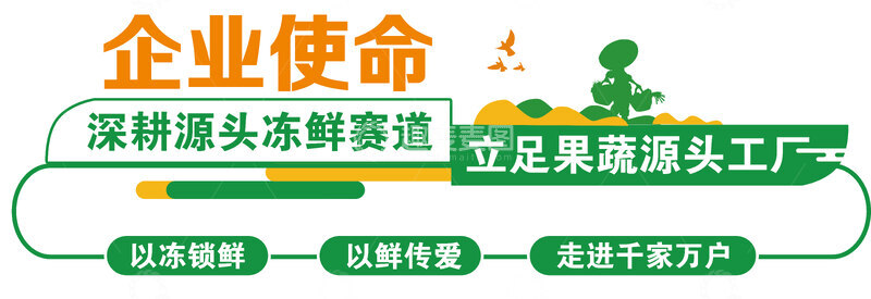 源文件下载【趣麦麦图】卡通风企业使命宣传文化墙设计素材