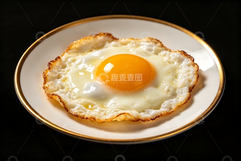 高清大图下载【趣麦麦图】写实风煎蛋美食摄影素材