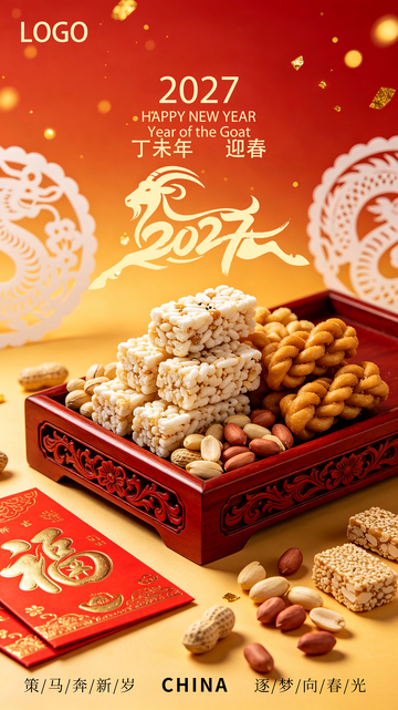糕点新年快乐