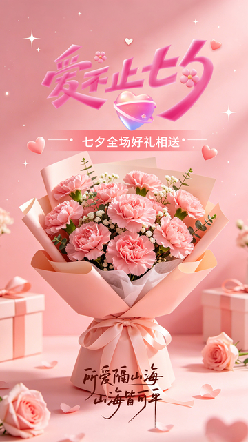 爱不止七夕花卉