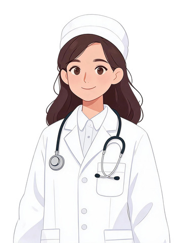 动漫风女医生职业形象设计素材