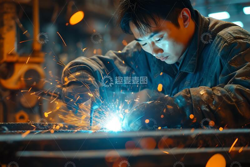 高清大图下载【趣麦麦图】写实风焊工作业金属加工设计素材11