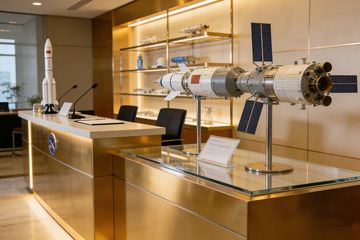 现代风航天展厅模型展示设计素材10