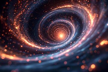 科幻风宇宙星河漩涡高清背景素材74