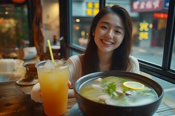 日系写真女孩饮品美食摄影素材84