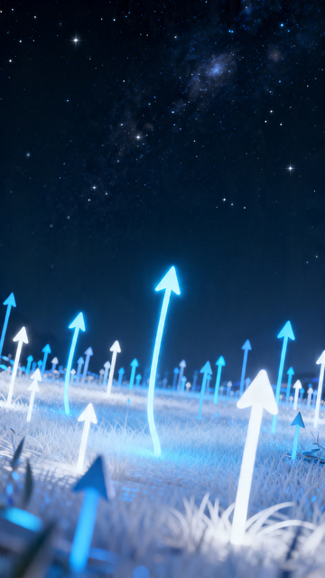科幻风星空箭头光效设计素材