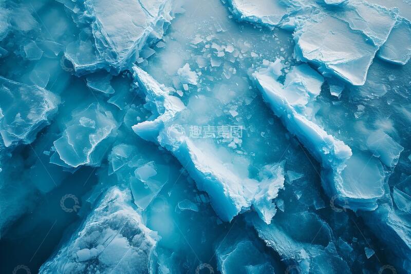 高清大图下载【趣麦麦图】极地冰川抽象纹理摄影素材22