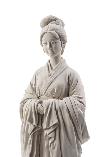 雕塑风古代仕女雕像设计素材