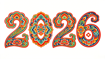 民族风2026新年装饰图案设计素材