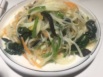 写实风韩式凉拌菜美食摄影素材