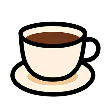 简约风咖啡杯手绘插画设计素材免抠png