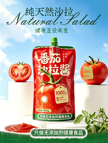 沙拉酱海报番茄酱