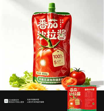 番茄沙拉酱包装