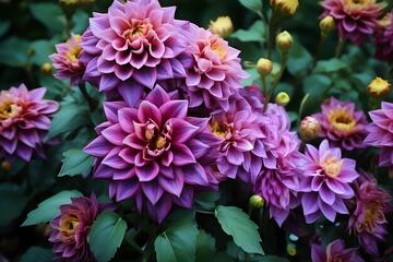 写实风紫色菊花花卉摄影素材42