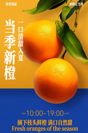当季新鲜橙子促销活动