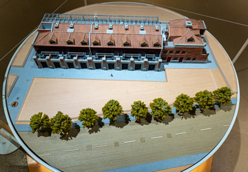 建筑模型风格校园建筑手绘设计素材
