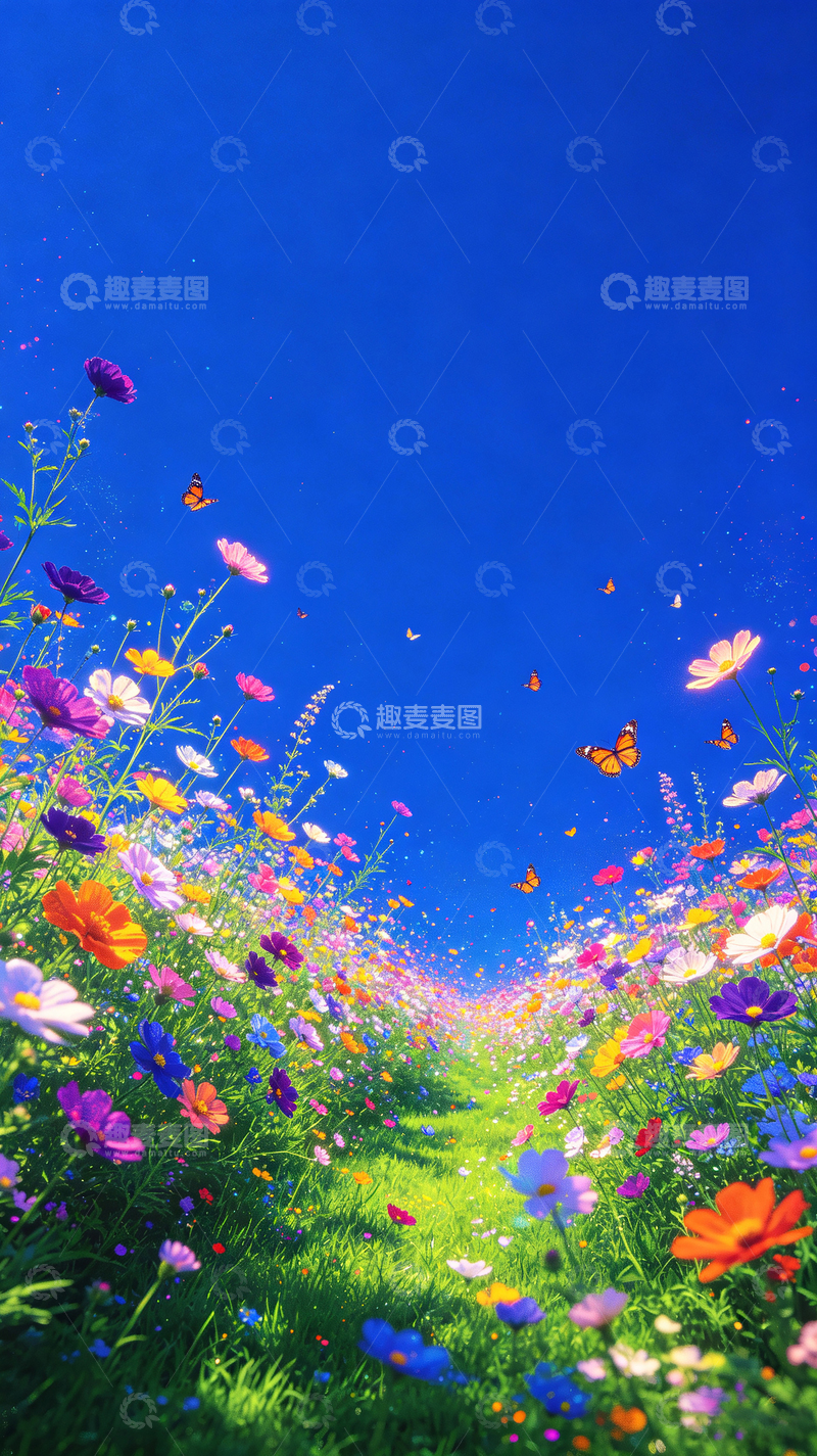 高清大图下载【趣麦麦图】-绿色的草地开始生长