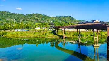 写实风绍兴十九峰山水园林景观设计素材