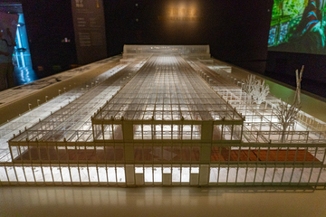 世博会现代风建筑模型展示设计素材