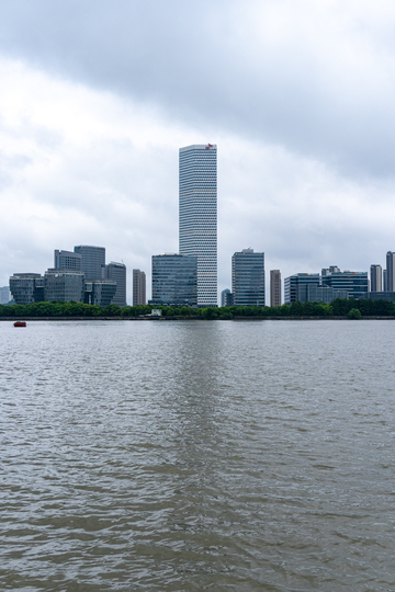 写实风上海西岸天际线建筑景观设计素材