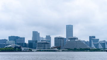 现代都市天际线城市建筑摄影素材