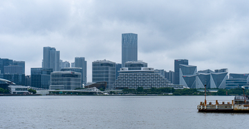 城市西岸风光现代建筑群摄影素材